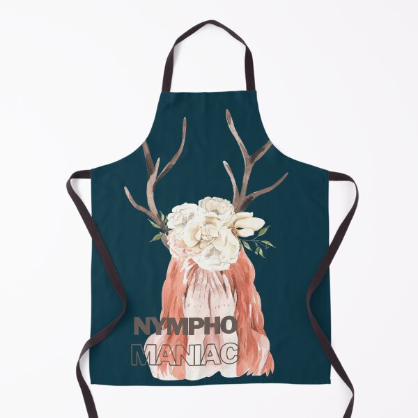 Item preview, Nymphomaniac watercolor deer horn red hair designed and sold by Lizzysszhou.