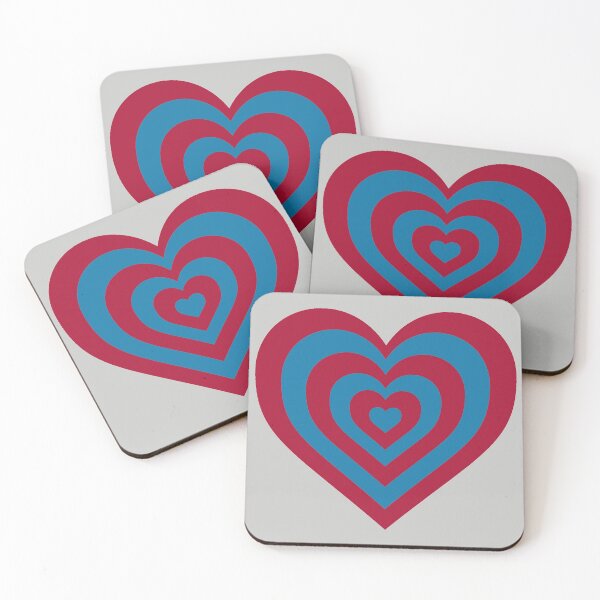 Item preview, Crimson and Blue - Powerpuff Girls Retro Heart designed and sold by Liyanna Baloca.