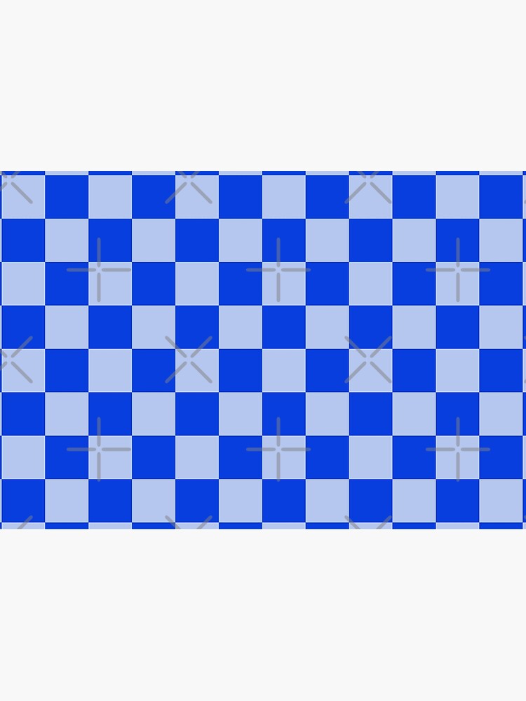 Light blue store checkerboard