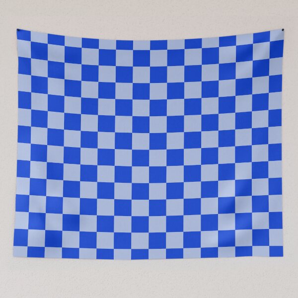 Item preview, Checkerboard Check Checkered Pattern in Royal Blue and Light Blue designed and sold by kierkegaard.