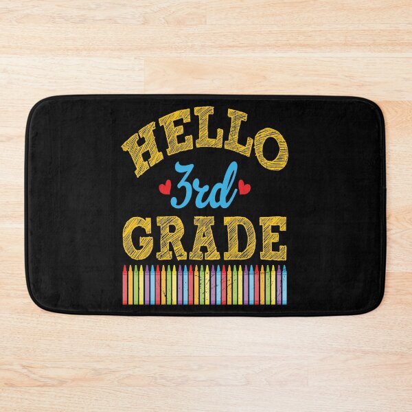 Item preview, HELLO 3RD GRADE - EXCITED BACK TO SCHOOL QUOTE designed and sold by PhillDaPhlava.