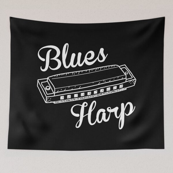 Item preview, Blues Harp -white- designed and sold by DRIPPED-STORE.