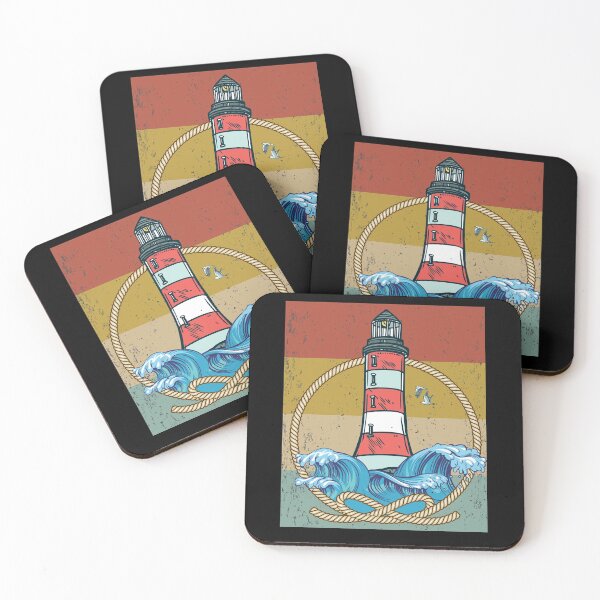 Item preview, Lighthouse sea seagull coast shipping vintage designed and sold by Monster-shirts.