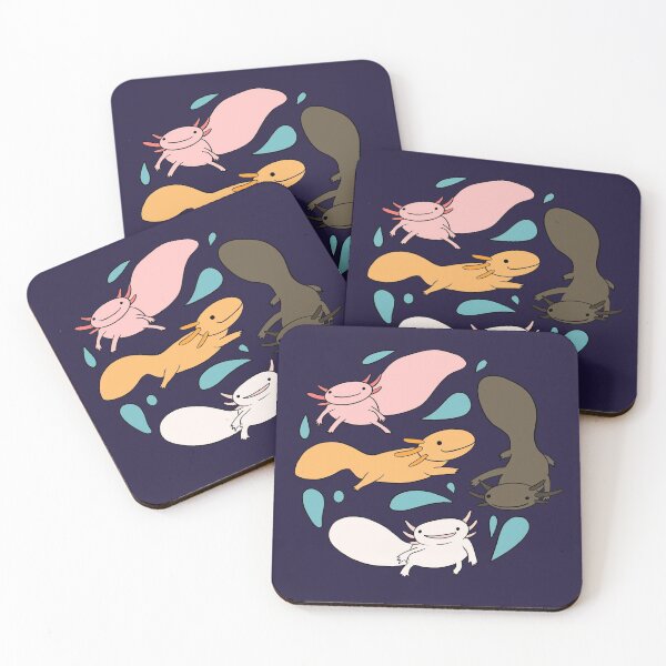 Item preview, Cute axolotls morph types in different colors - adorable designed and sold by Patrick Gervacio.