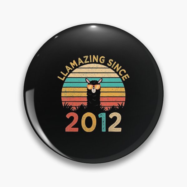 Item preview, Llamazing Since 2012 Llama Wearing Sunglasses Funny Birthday designed and sold by kentuckykonpha.