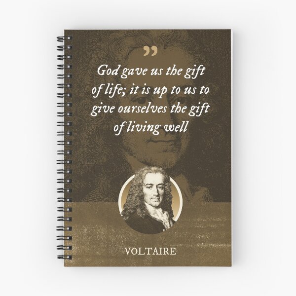 Item preview, Voltaire - God gave us the gift of life; it is up to us to give ourselves the gift of living well designed and sold by Syahrasi.