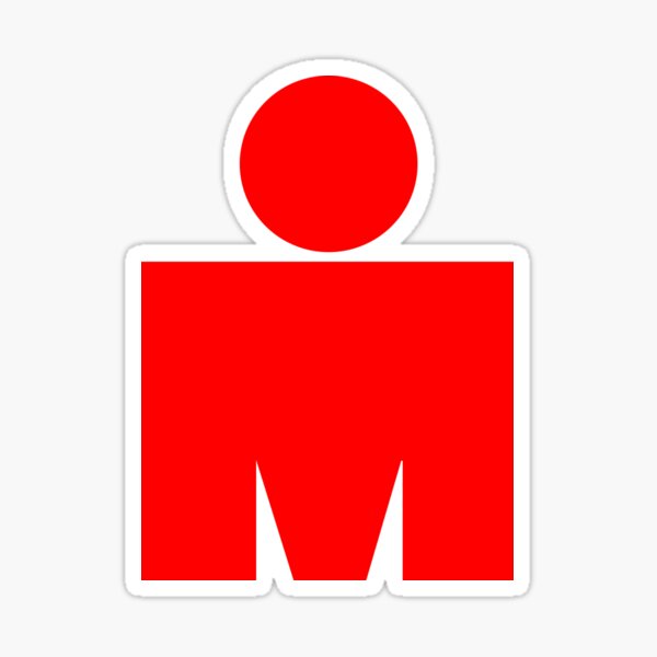 Triathlon Race Ironman-Logo Glänzender Sticker