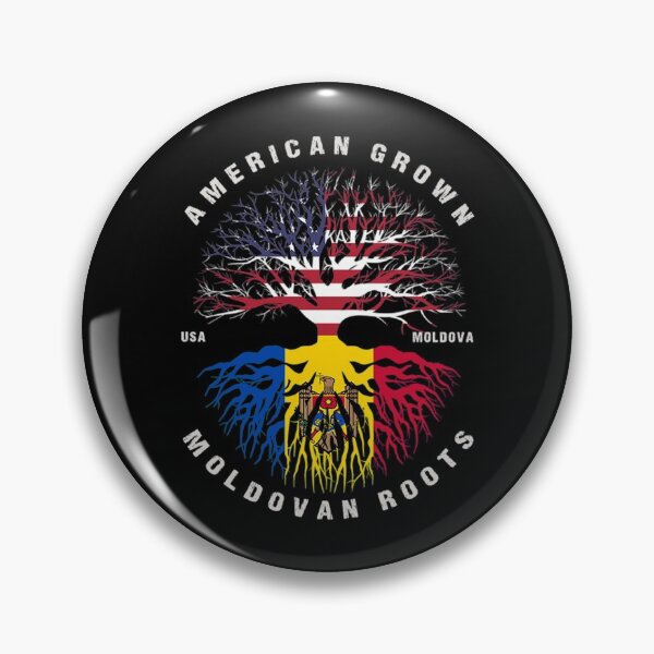 Item preview, American Grown T-ShirtAmerican Grown Moldovan Roots Moldova Flag designed and sold by ElfledaBush.
