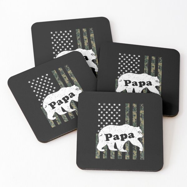 Item preview, Mens Mens Papa Bear Camouflage Usa American Flag designed and sold by kentuckykonpha.