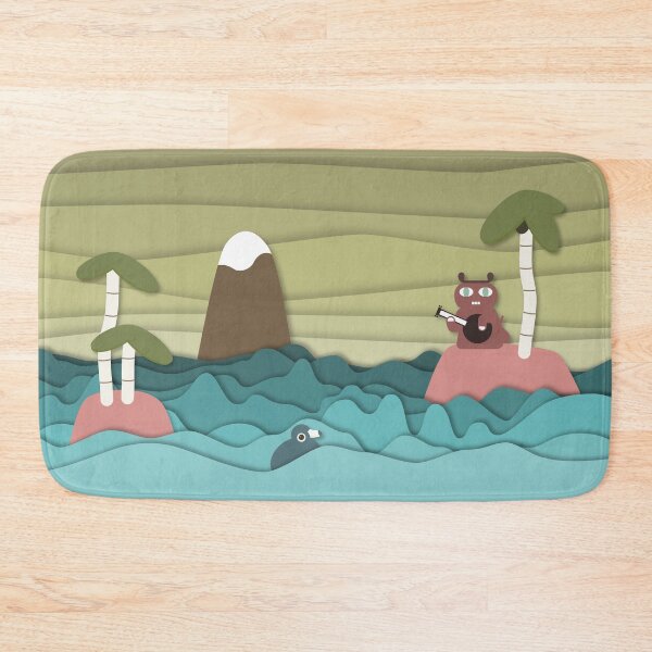 Item preview, Island Scene, Banjo Cat designed and sold by MarshlandOracle.
