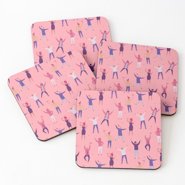 Item preview, Party Time Pattern on Pink  designed and sold by Rozlar.