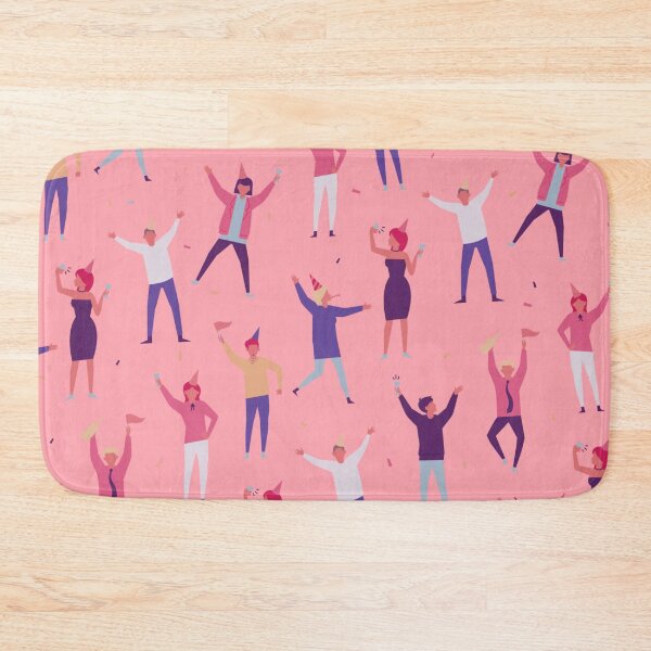 Item preview, Party Time Pattern on Pink  designed and sold by Rozlar.