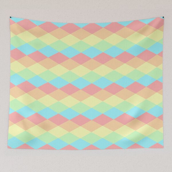 Item preview, Diamond Pastel Mixed Geometric Pattern - Diamond Pattern designed and sold by DAFIN.