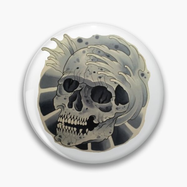 Item preview, Skull Japanese drawing design designed and sold by 999shirts.