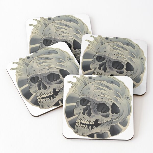 Item preview, Skull Japanese drawing design designed and sold by 999shirts.