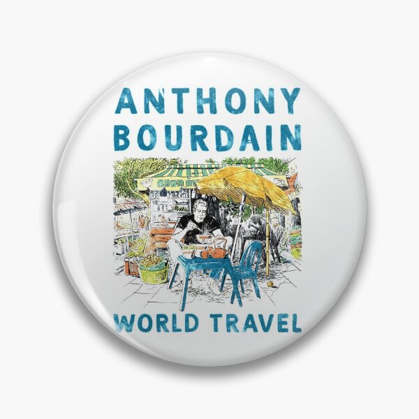 Artikelvorschau, Anthony Michael Bourdain T-ShirtAnthony Bourdain world Travel Food entworfen und verkauft von ElfledaBush.