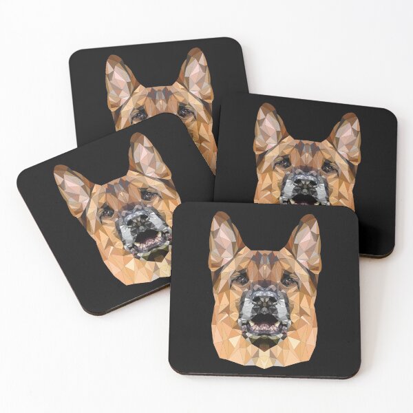 Item preview, Low Poly Dog Shepherd Pet German Style designed and sold by Monster-shirts.