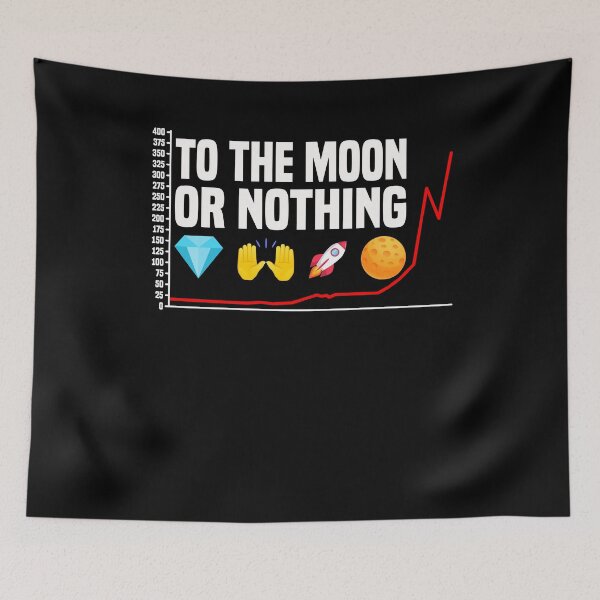 Item preview, To the Moon or Nothing! Diamond Hands To The Moon designed and sold by Monster-shirts.