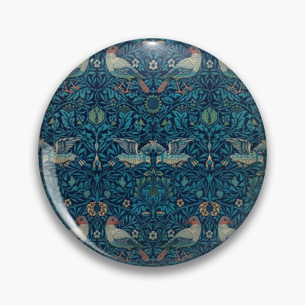 Item preview, Aves y patrón retro floral designed and sold by CokeyPanda.