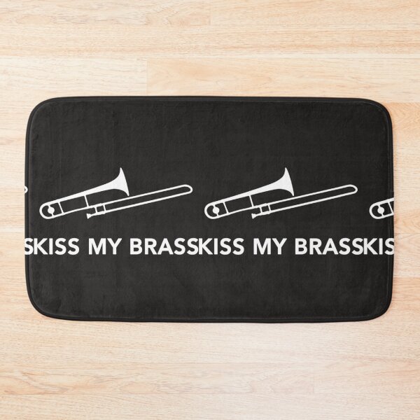 Artikelvorschau, Lustiges Posaunisten-Wortspiel Kiss My Brass Punny Band entworfen und verkauft von BarineZayden.
