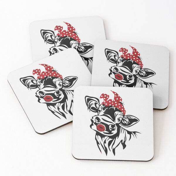 Item preview, Funny Women Heifer Cow Kiss Bandana Headband Cow designed and sold by BarineZayden.