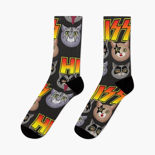 Item preview, Hiss Funny Cats Kittens Rock Rockin Gift Tee Pun designed and sold by BarineZayden.
