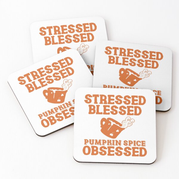 Item preview, Stressed Blessed Pumpkin Spice Obsessed, Autumn Fall designed and sold by anghelapparel.