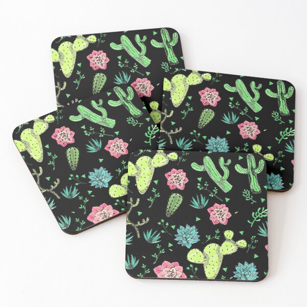 Item preview, cactus multicolor trendy bright colors pattern designed and sold by cutecrazytshirt.
