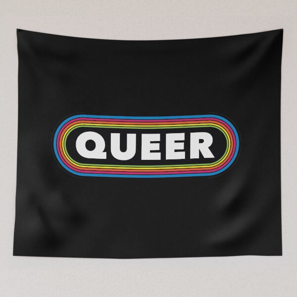 Item preview, QUEER hip 1970s-1980s disco bumper sticker designed and sold by Popular-Gifts.