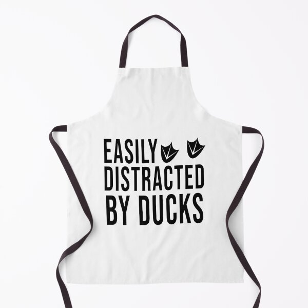 Item preview, easily distracted by ducks funny quote saying pet animal lovers men women kids designed and sold by davinci101.