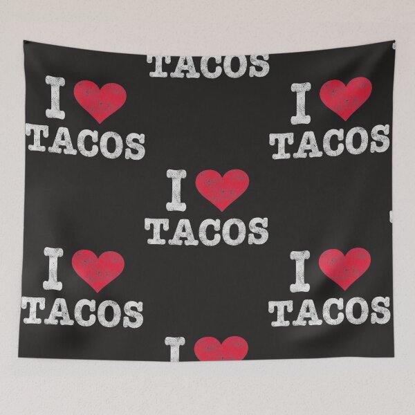 Item preview, Trendy Vintage I Love Tacos Gift designed and sold by BarineZayden.