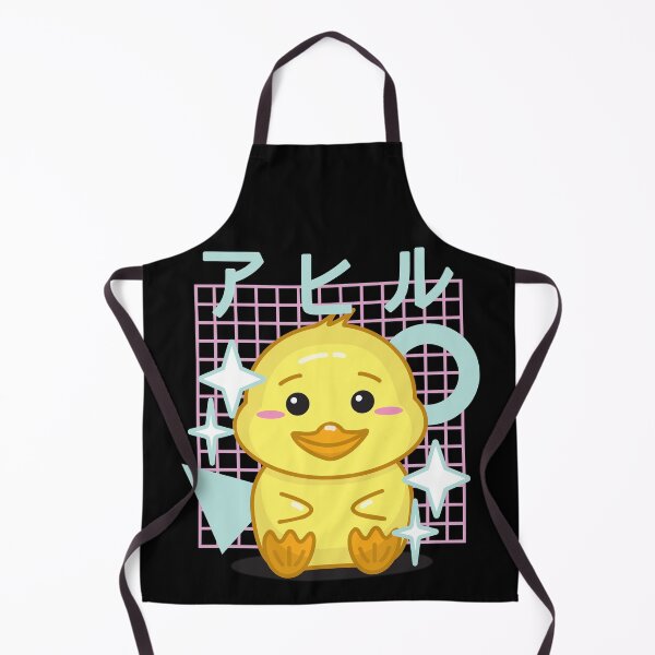 Item preview, Cute Kawaii Duck With Japanese Kanji (ahiru means duck) In 90s retro Style Graphic Text Design designed and sold by NightGleam.
