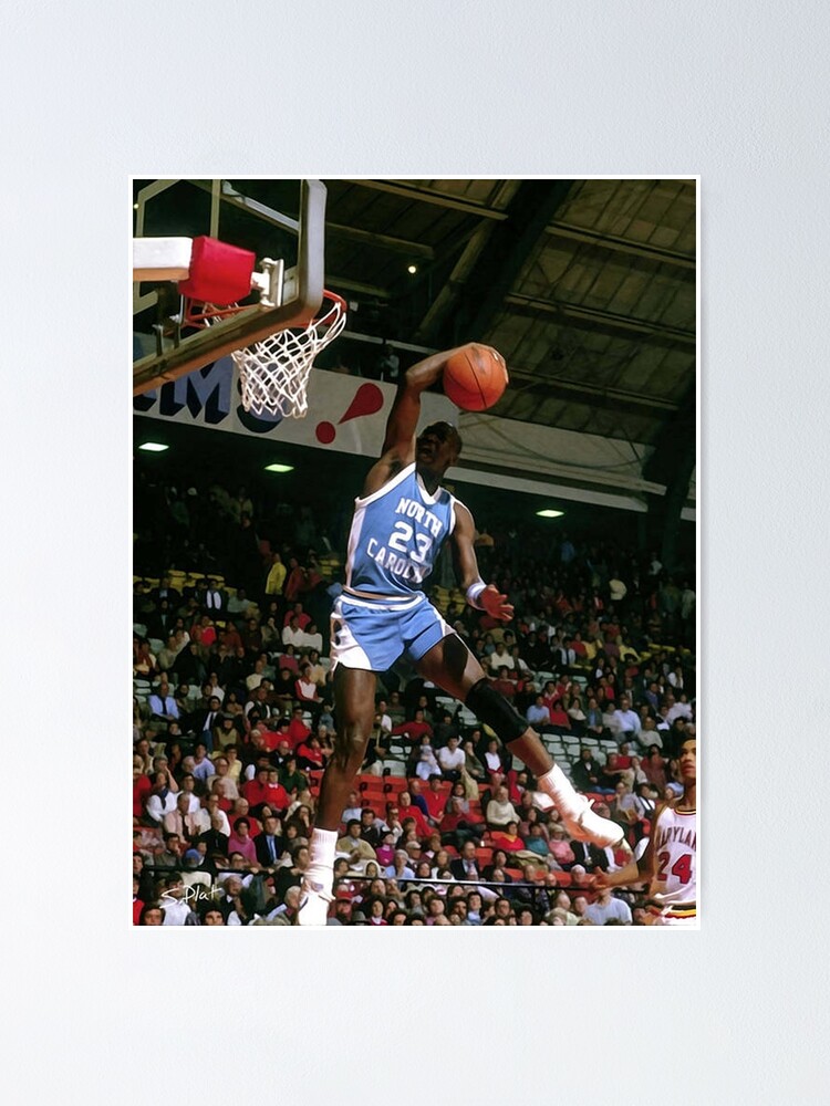 "Michael Jordan North Carolina " Poster for Sale by valhalagerden Redbubble