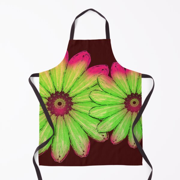 Item preview, Abstract green jelly tipped daisy floral design designed and sold by empressbat merch.