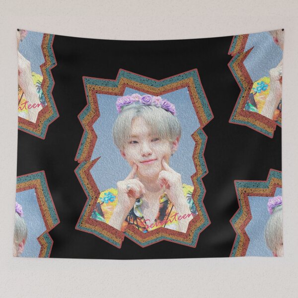 Item preview, Kwon Soonyoung Seventeen Hoshi Korean Kpop Retro Color Oil Paint Design designed and sold by Piosenka Art.