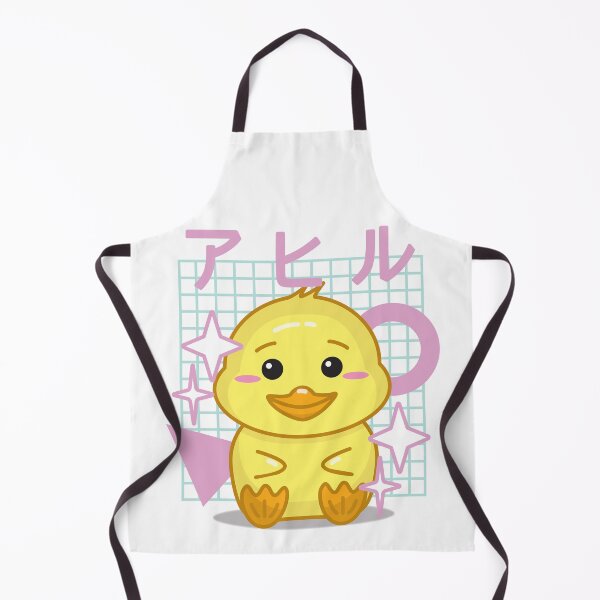 Item preview, Cute Kawaii Duck With Japanese Kanji (ahiru means duck) In 90s retro Style Graphic Text Design designed and sold by NightGleam.
