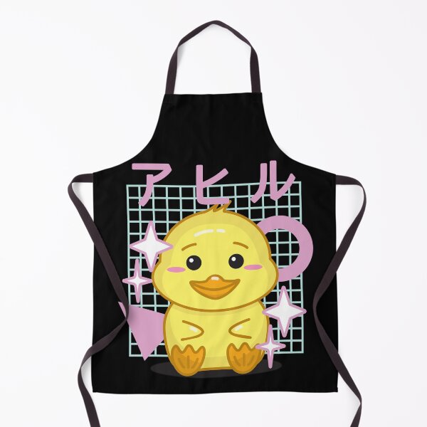 Item preview, Cute Kawaii Duck With Japanese Kanji (ahiru means duck) In 90s retro Style Graphic Text Design designed and sold by NightGleam.
