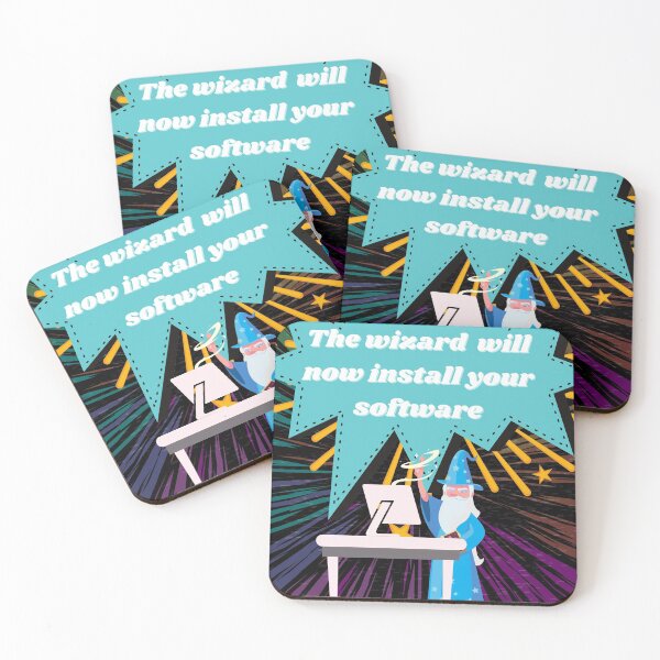 Item preview, The wizard will now install your software - Funny designed and sold by Programmer's  Life and Humor.