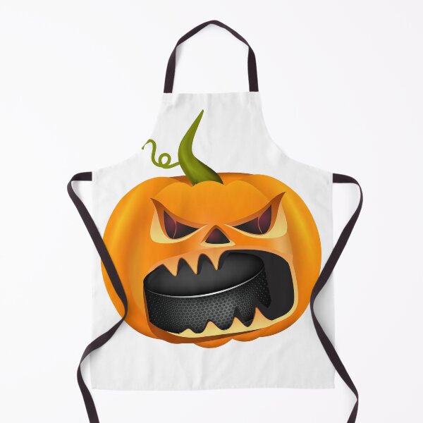 Item preview, Hockey Pumpkin Eating a Puck - Funny Halloween designed and sold by kenart135.