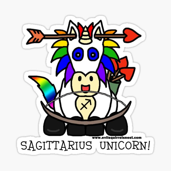 Vista previa del artículo con la obra «Sagitario Unicornio», diseñado y vendido por evilsquirrel.