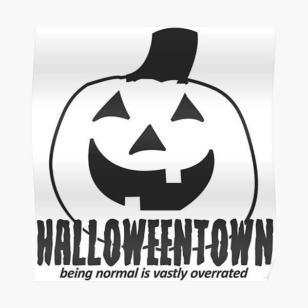 Download Halloweentown Pumpkin Poster By Michellegriff90 Redbubble