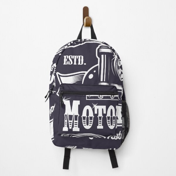 Item preview, Motorcycle Print Monochrome Dark Background designed and sold by BigBoyFunky.