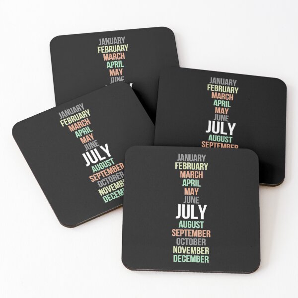Item preview, Names of Calendar Months July designed and sold by Digital Lama Creations.