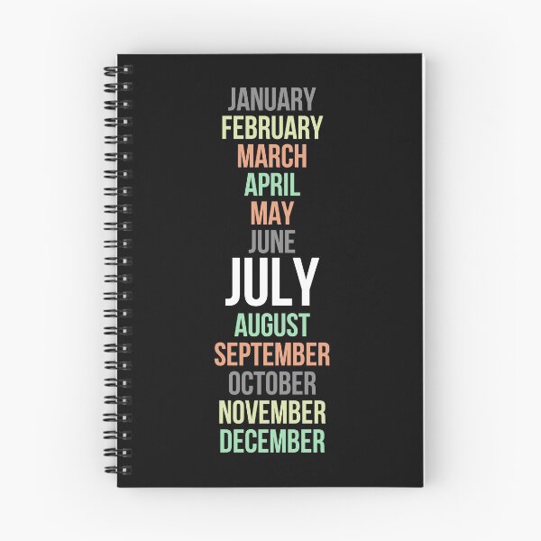 Item preview, Names of Calendar Months July designed and sold by Digital Lama Creations.