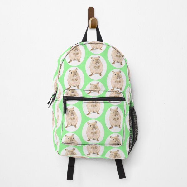 Item preview, Hamster, coloured pencil drawing (green background) designed and sold by SandraWarmerdam.