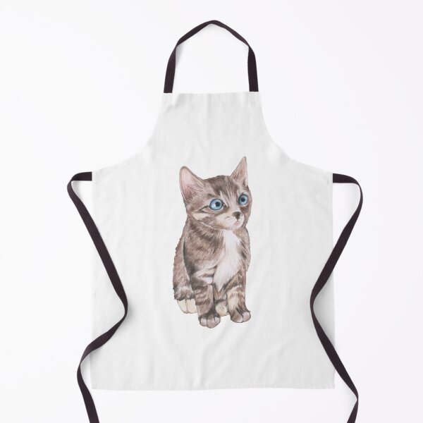 Item preview, Hand drawn domestic blue eye cat designed and sold by Sneh Universe.