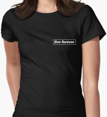 Oasis Live Forever Women's Fitted T-Shirt