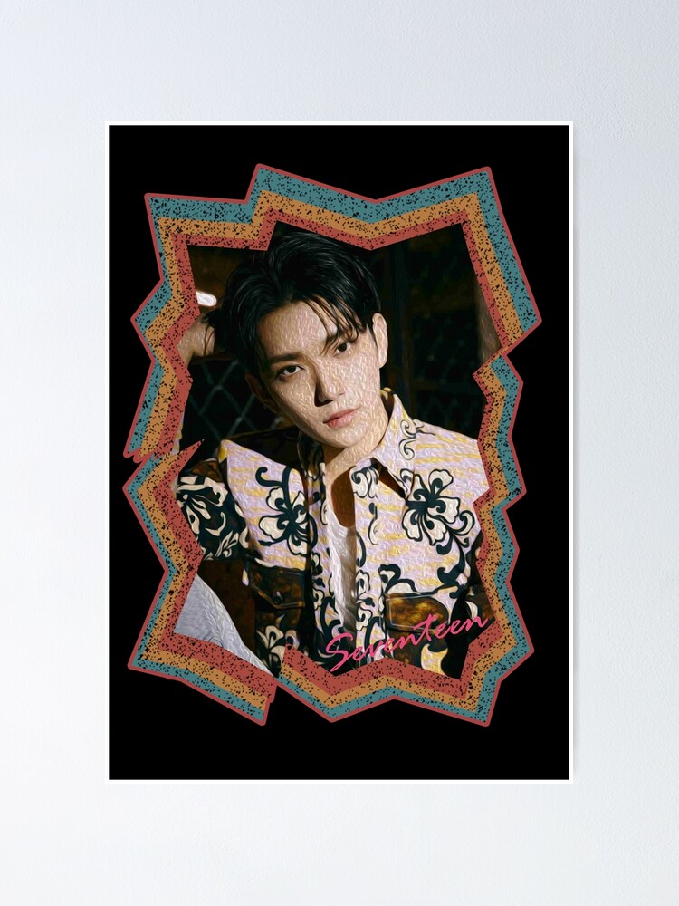 Joshua Hong Seventeen Joshua Korean Kpop Retro Color Oil Paint
