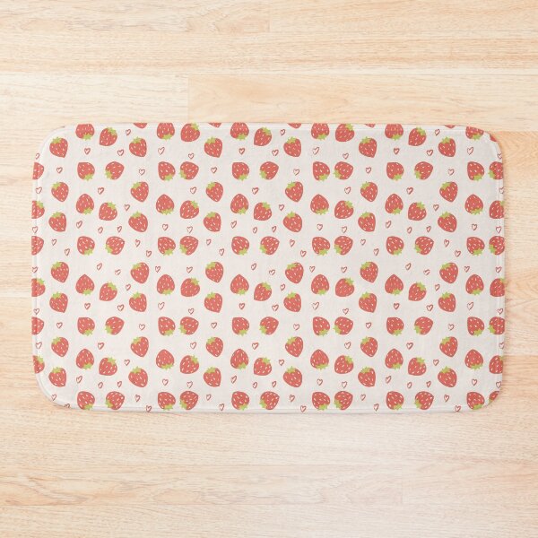 Item preview, Strawberry pink hearts print designed and sold by CervantesArte20.