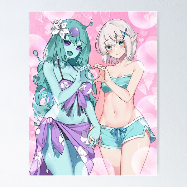 Item preview, Slime Girl and Elf Girl designed and sold by cithrel.